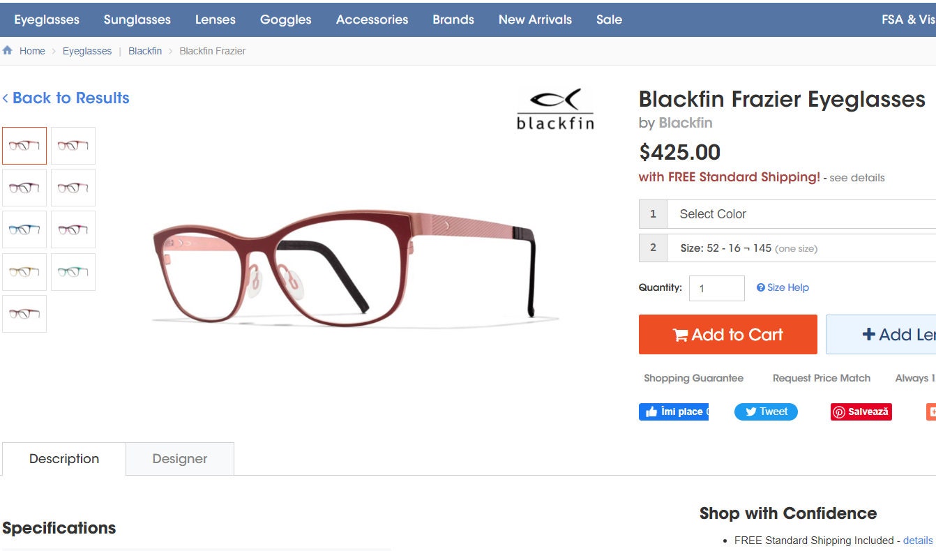 Blackfin, luxury eyeglasses, square, Wayfarer, frames, Pure Titanium, NOS, hyper vintage, rare