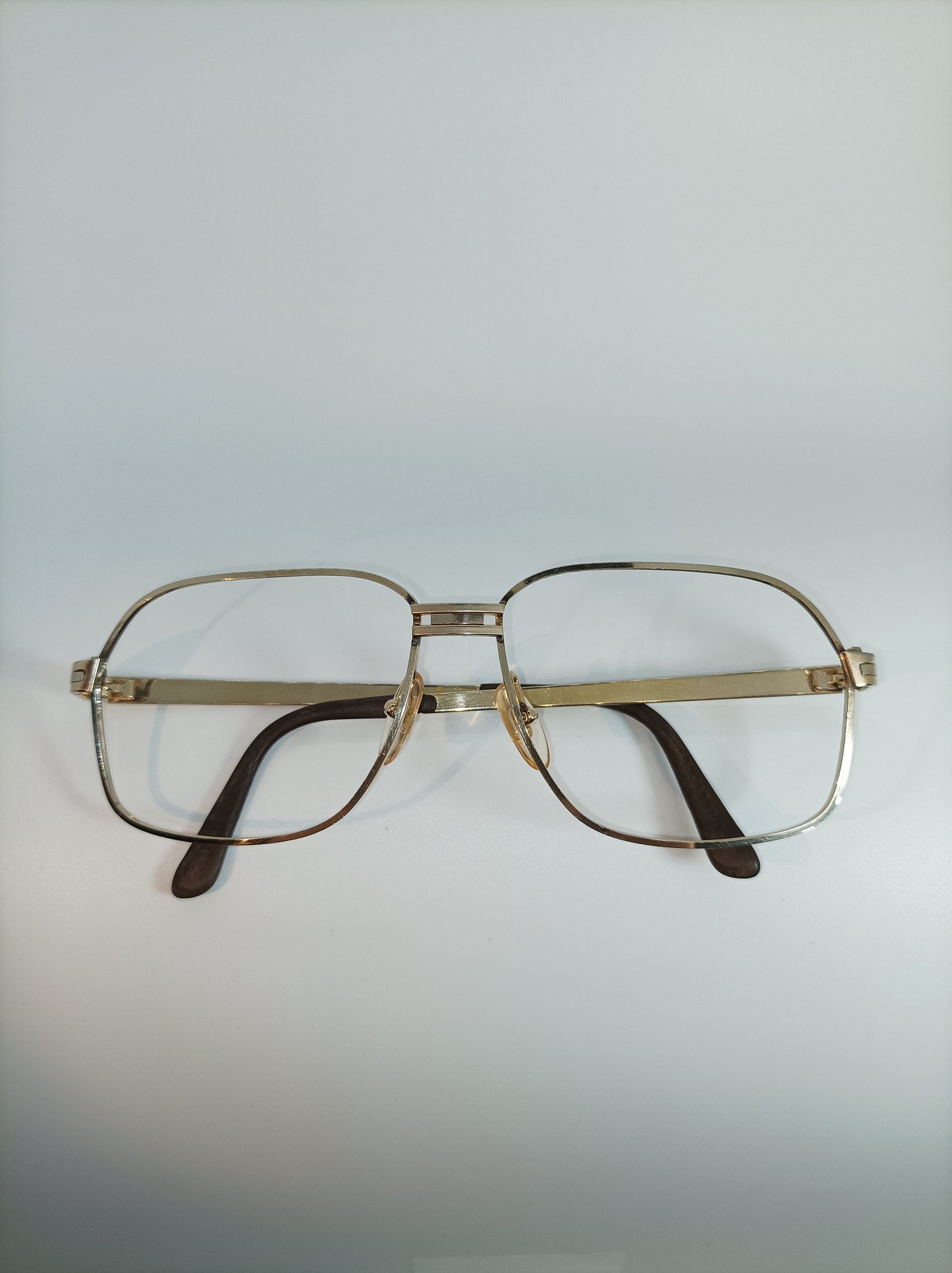 Alfred Dunhill, eyeglasses, Aviator, Gold plated Titanium, oval, square, frames, rare, hyper vintage