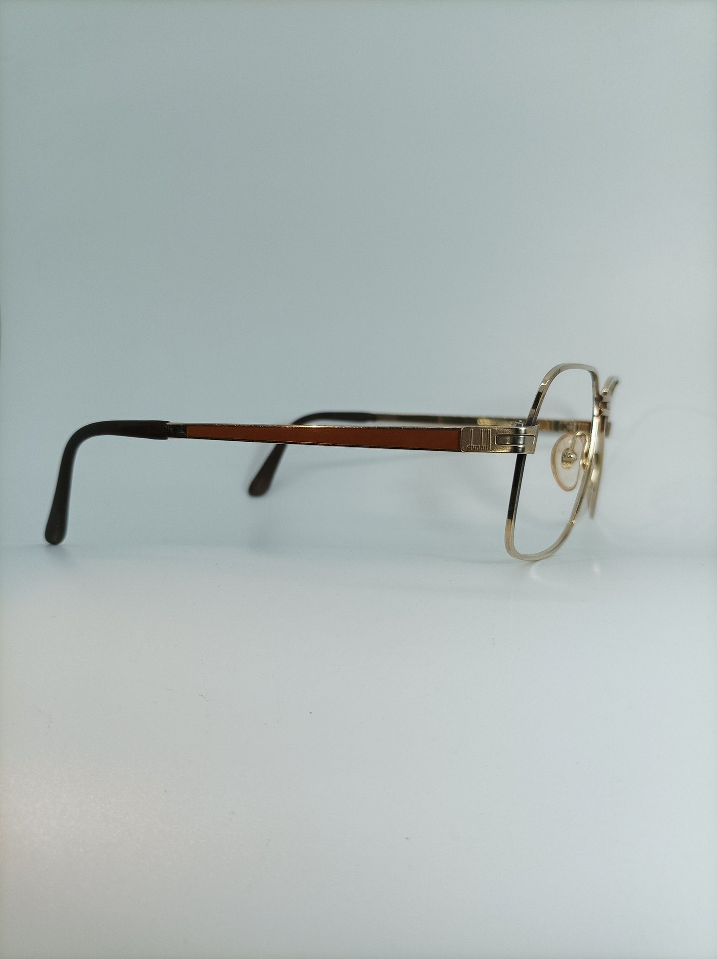 Alfred Dunhill, eyeglasses, Aviator, Gold plated Titanium, oval, square, frames, rare, hyper vintage