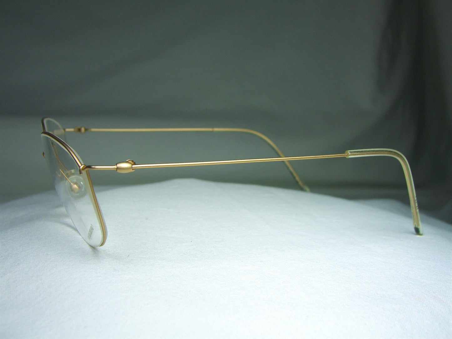Borghesi, eyeglasses, Gold plated, Titanium, oval, square, frames, NOS, hyper vintage, very rare