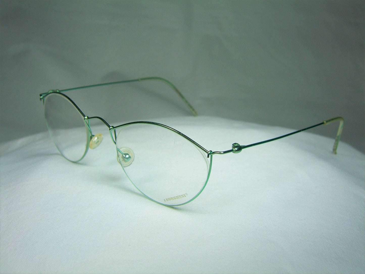 Borghesi, eyeglasses, Titanium, oval, round, frames, men's, women's, NOS, hyper vintage, very rare