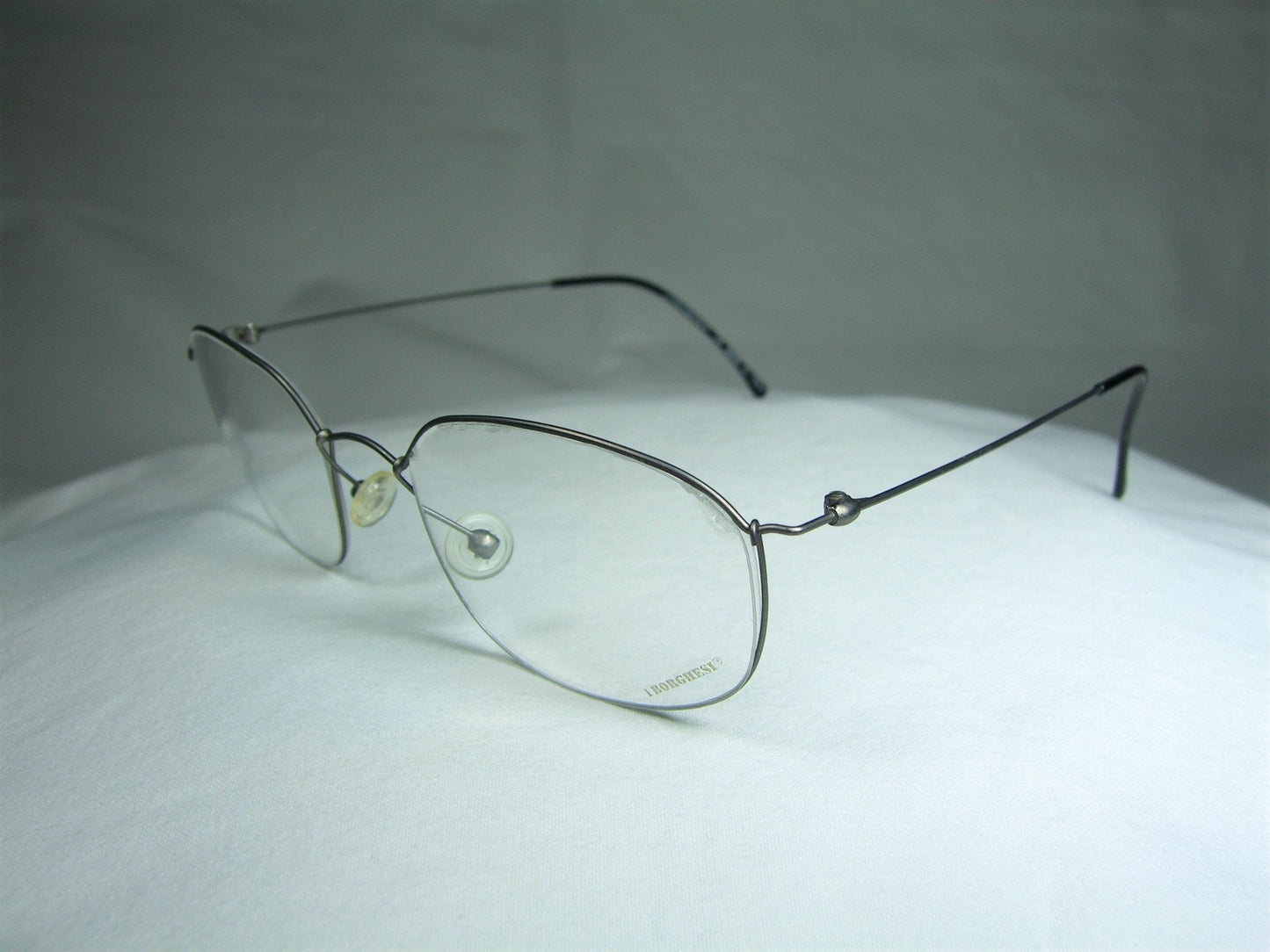 Borghesi, eyeglasses, Titanium, oval, square, frames, men's, women's, NOS, hyper vintage, very rare