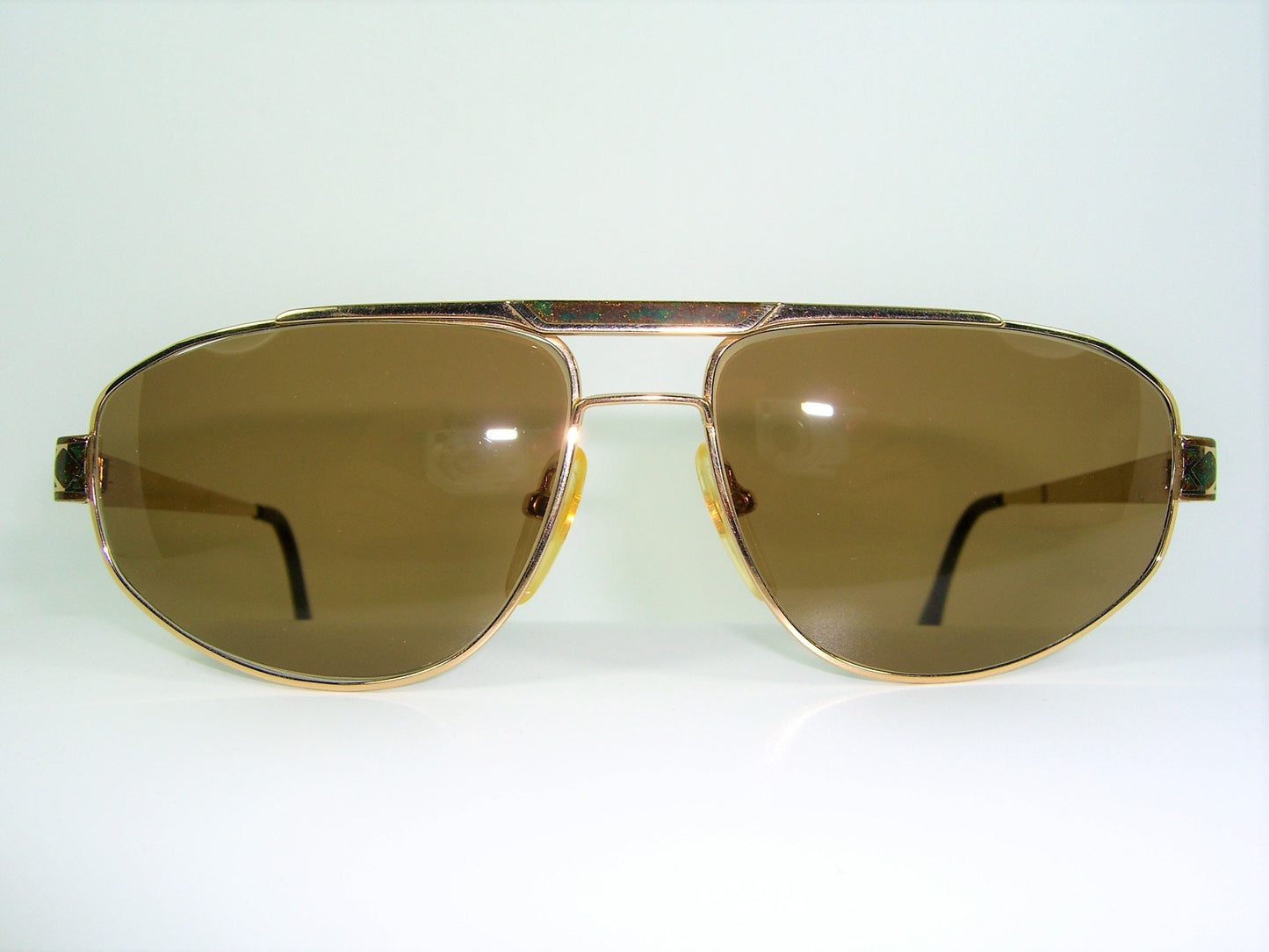Bijou, sunglasses, Gold plated, oval, women's, movie star vintage, NOS, very rare