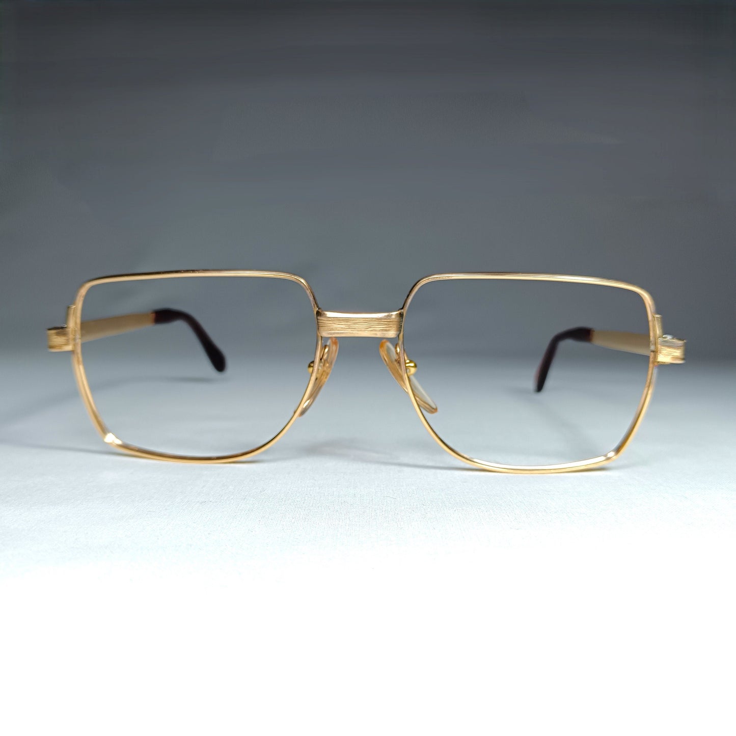 Amor France Gold Filled Eyeglasses, Square Aviator Frames