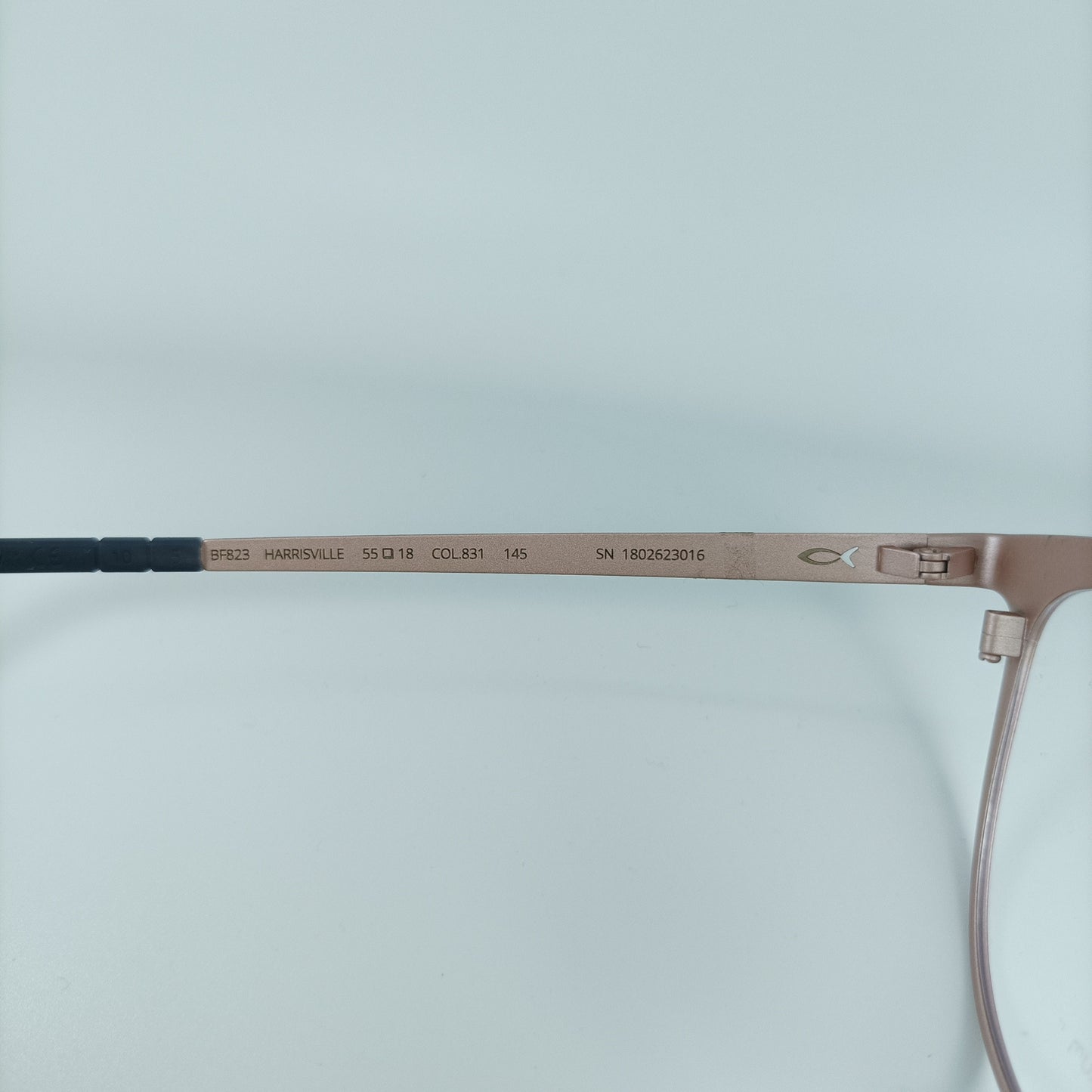 Blackfin Cat Eye Eyeglasses: Rose Gold Pure Titanium Frames