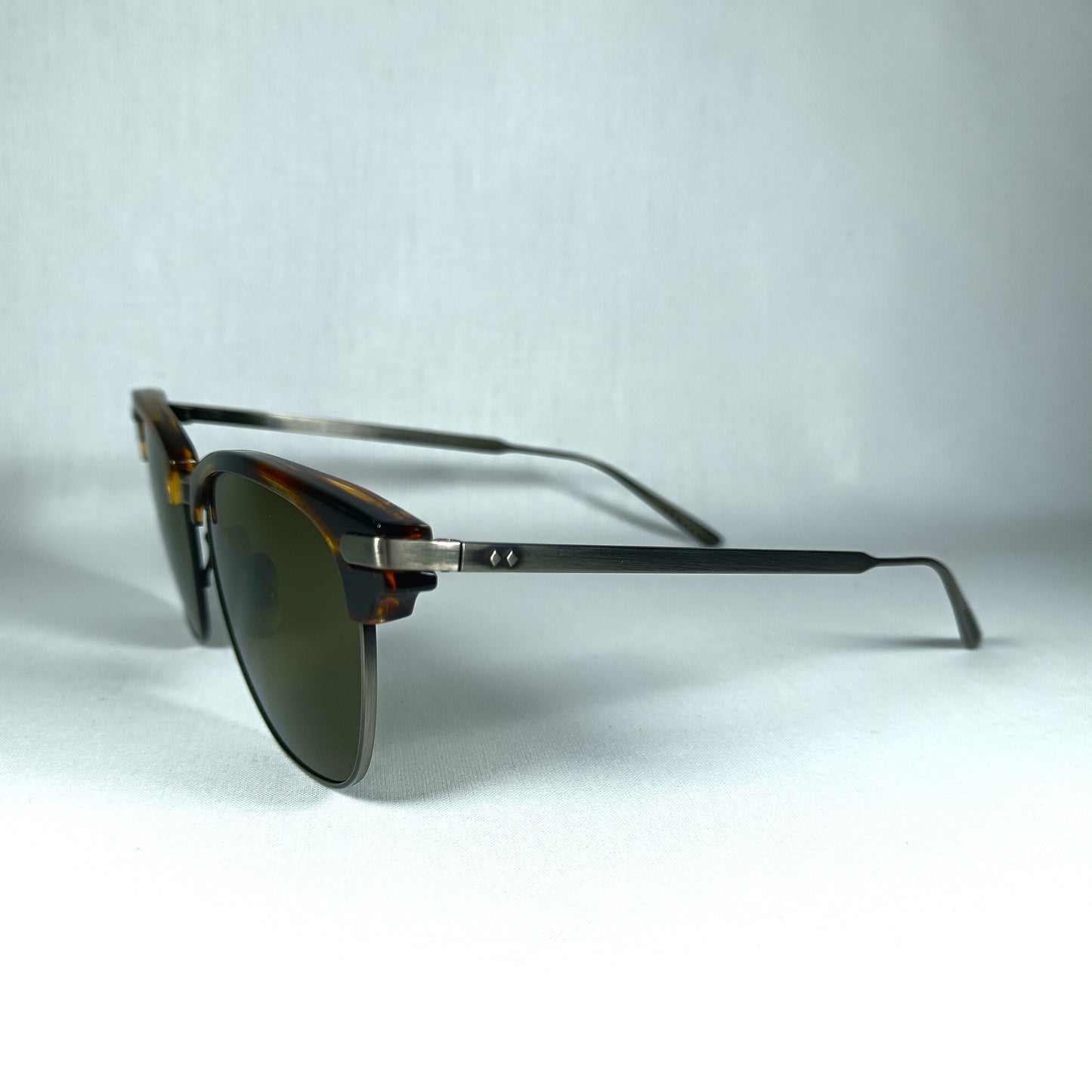 Bottega Veneta, luxury sunglasses, Club Master, Titanium, tortoise, New Old Stock, hyper vintage, rare