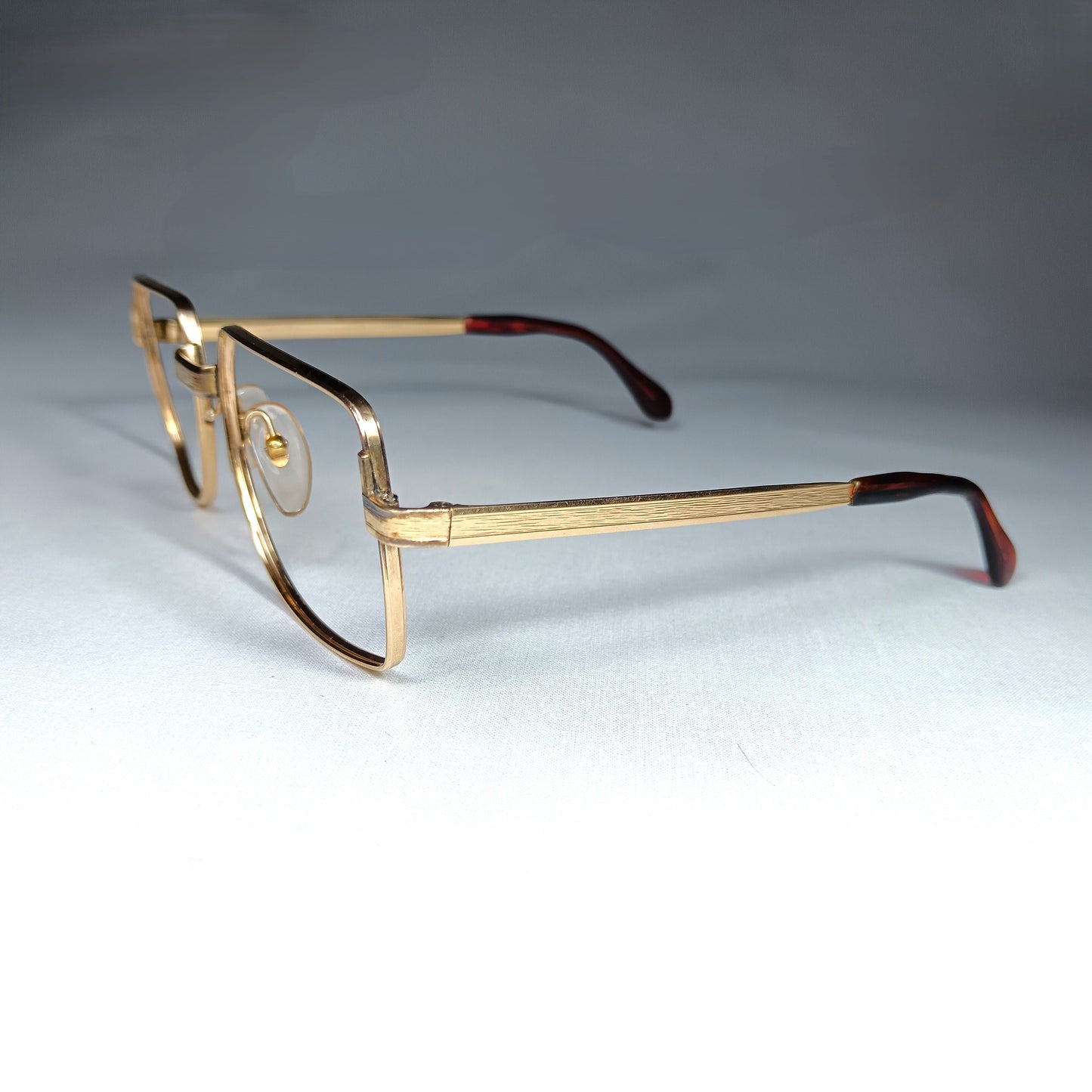Amor France Gold Filled Eyeglasses, Square Aviator Frames