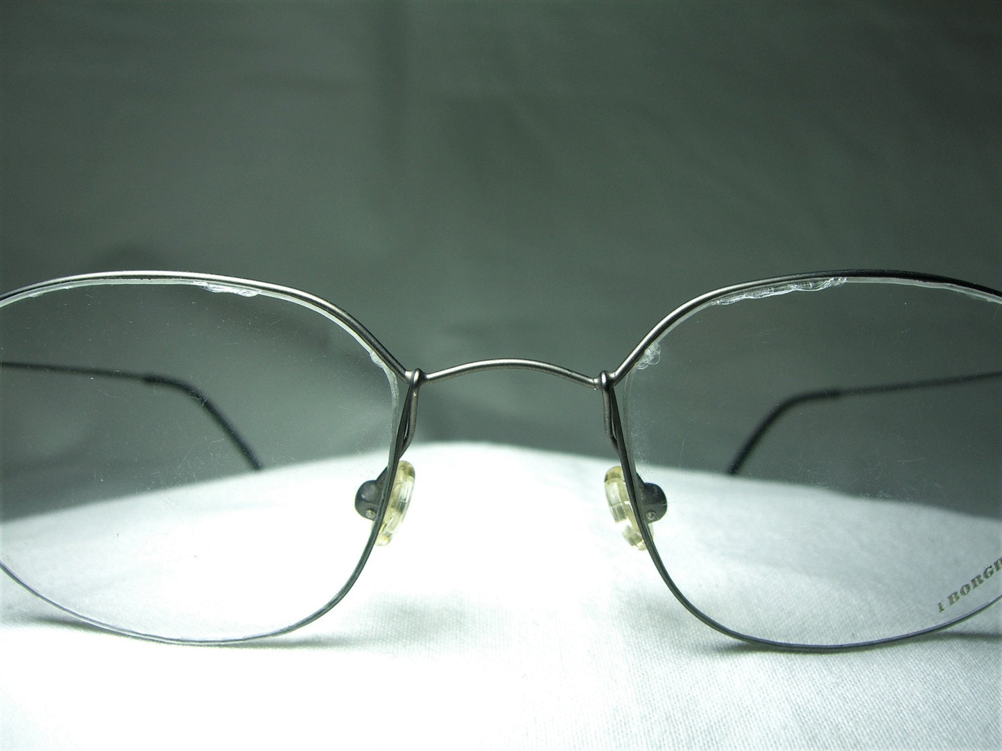Borghesi, eyeglasses, Titanium, oval, square, frames, men's, women's, NOS, hyper vintage, very rare