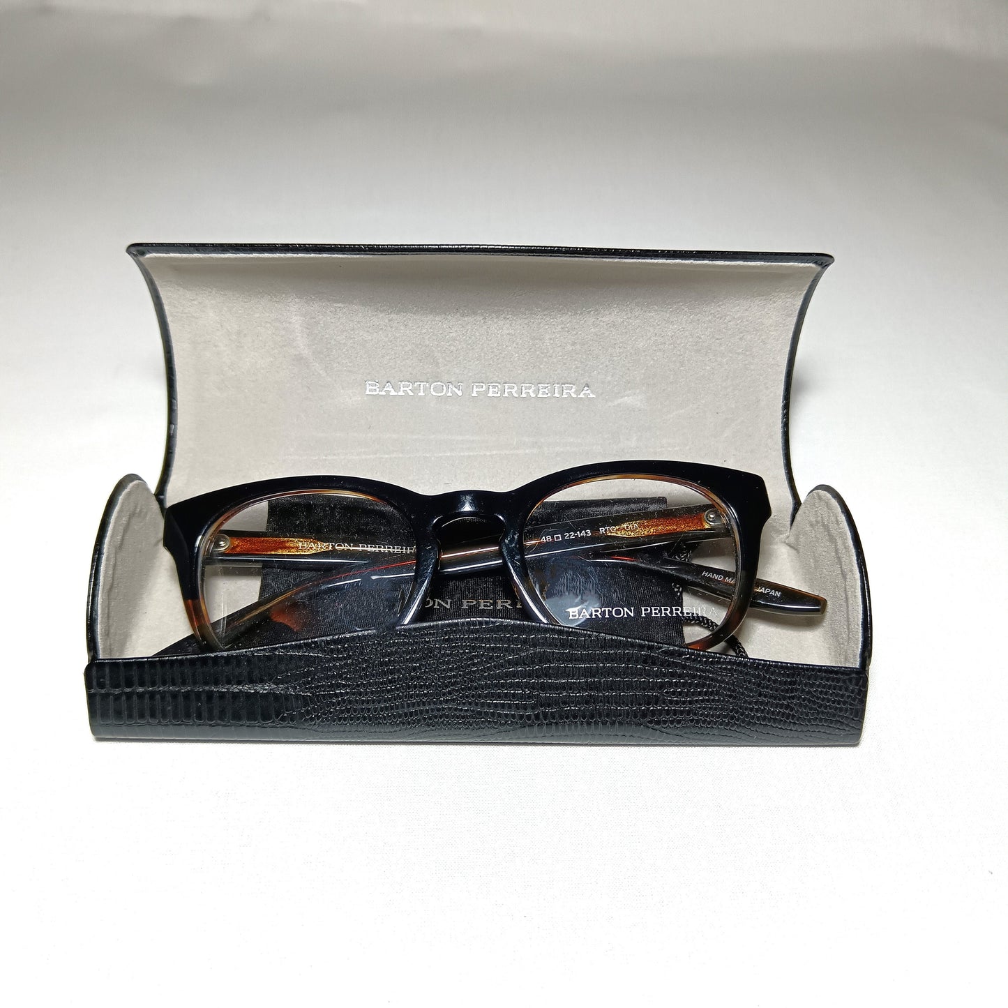 Barton Perreira Oval Eyeglasses, Dark Havana Tortoise Frames, New Old Stock