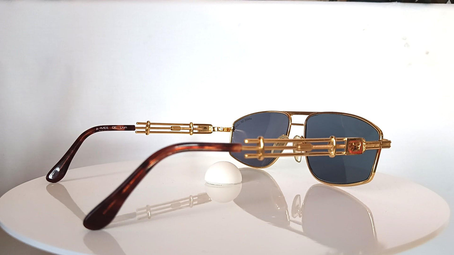Air Force, Armee de L'Air, sunglasses, Aviator, oval, gold filled, frames, rare, hyper vintage
