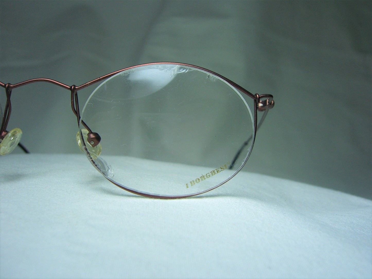 Borghesi, eyeglasses, Titanium, oval, round, frames, men's, women's, NOS, hyper vintage, very rare