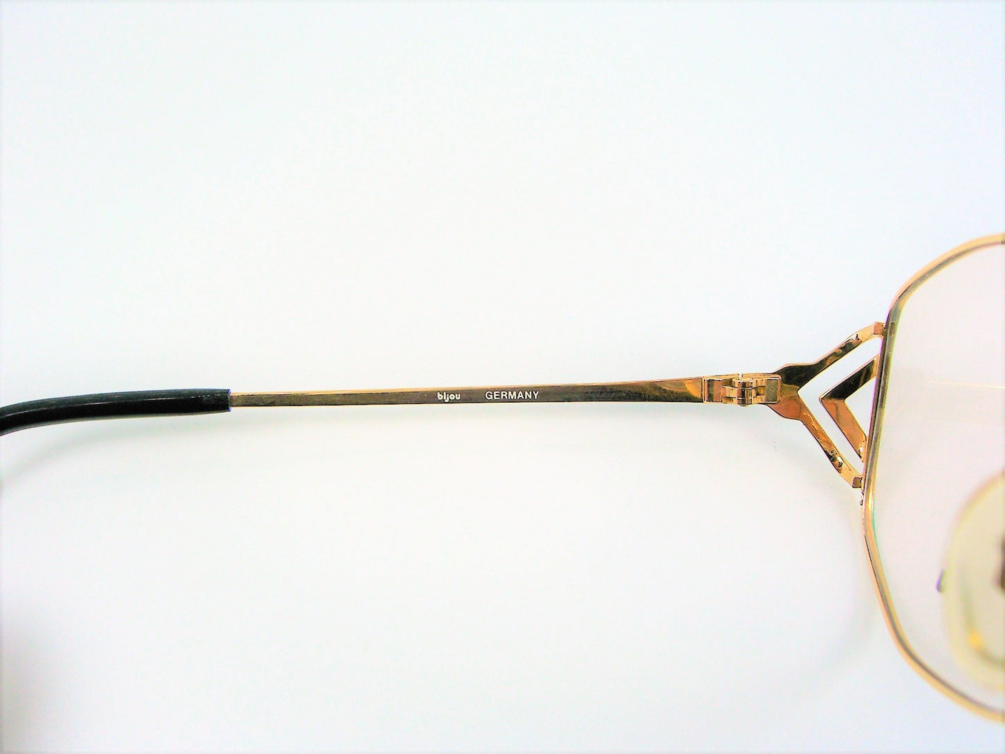 Bijou, luxury eyeglasses, Gold plated, oval, square, frames, hyper vintage, NOS, super rare