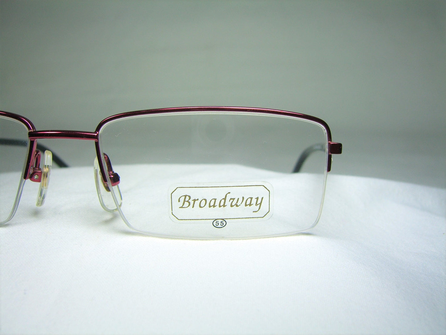 Broadway, eyeglasses, Titanium, half rim, square, oval, frames, men's, women's, NOS, hyper vintage, rare