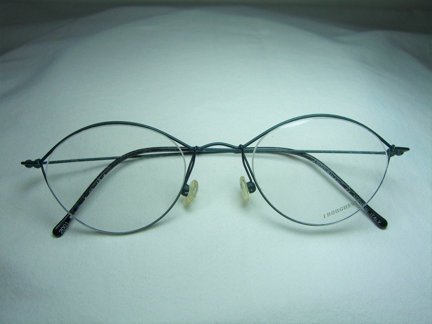 Borghesi, eyeglasses, Titanium, oval, round, frames, men's, women's, NOS, hyper vintage, very rare