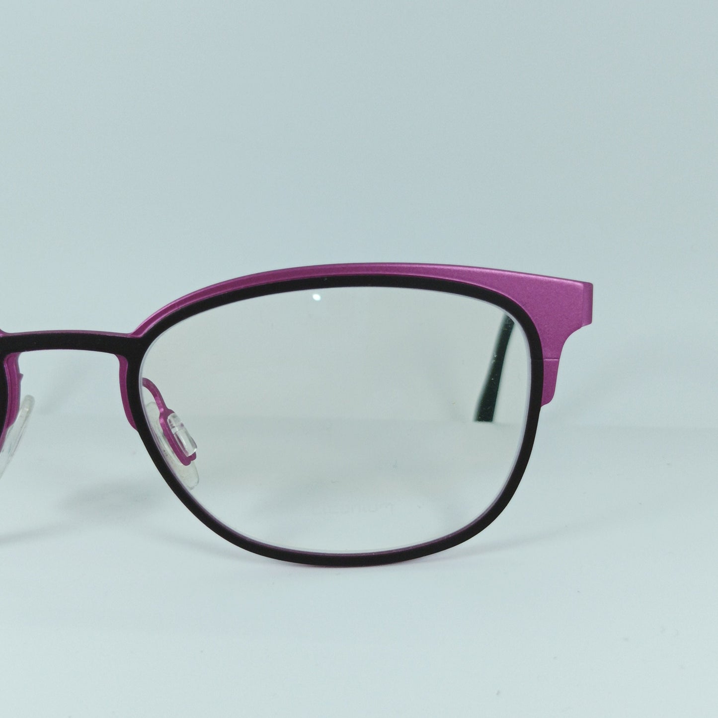 Blackfin Cat Eye Eyeglasses, Fuchsia Titanium Frames, Italy