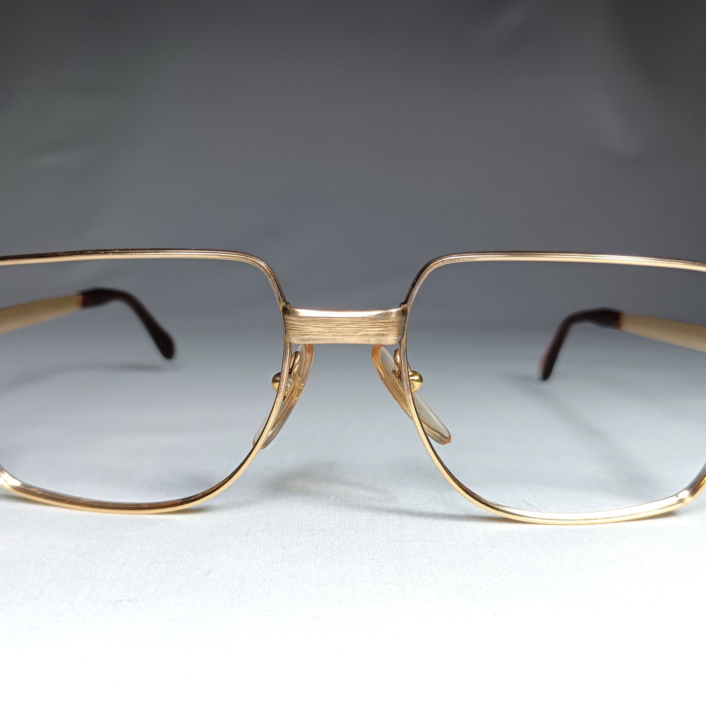 Amor France Gold Filled Eyeglasses, Square Aviator Frames