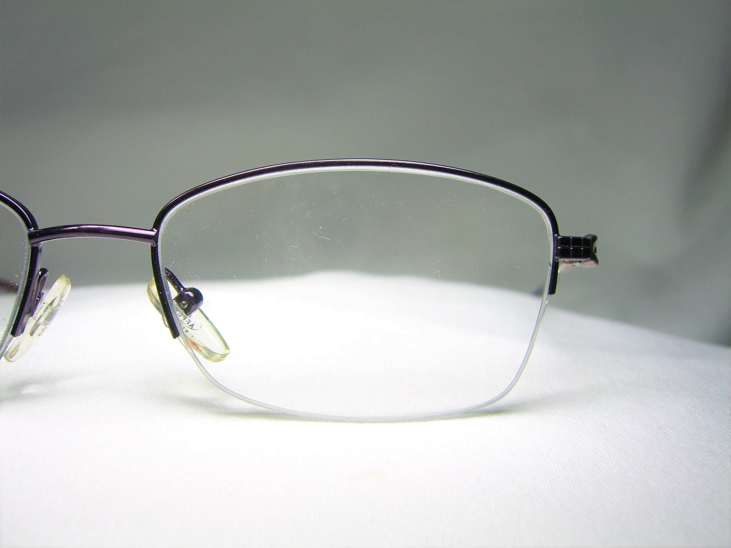 Alain Afflelou, eyeglasses, half rim, Titanium alloy, oval, square, frames, men's, women's, ultra vintage