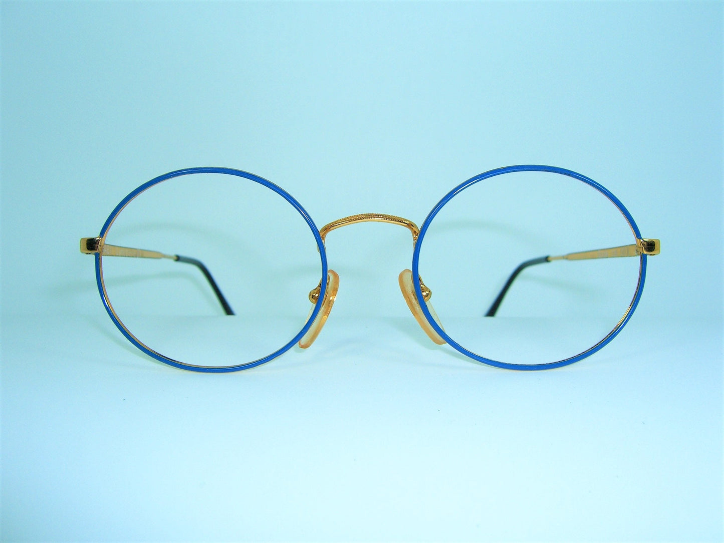 Alain Bourgeois, eyeglasses, round, panto, oval, Gold plated, frames, NOS, hyper vintage, unique