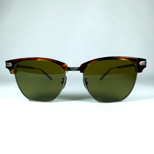 Bottega Veneta, luxury sunglasses, Club Master, Titanium, tortoise, New Old Stock, hyper vintage, rare
