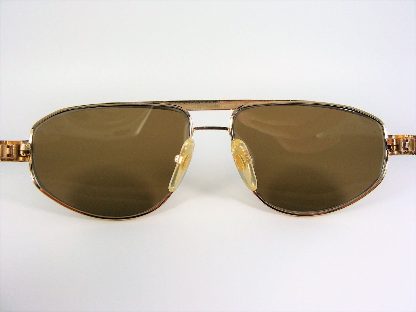 Bijou, sunglasses, Gold plated, oval, women's, movie star vintage, NOS, very rare