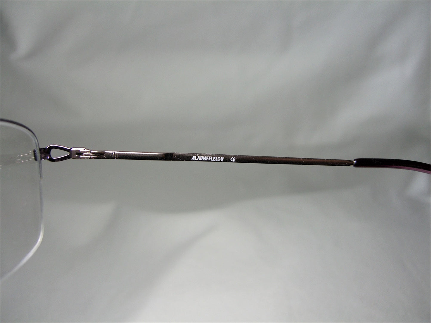 Alain Afflelou, eyeglasses, half rim, Titanium alloy, oval, square, frames, men's, women's, ultra vintage