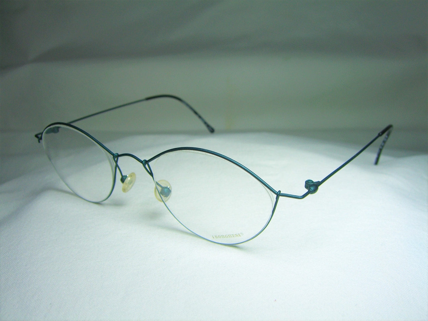 Borghesi, eyeglasses, Titanium, oval, round, frames, men's, women's, NOS, hyper vintage, very rare