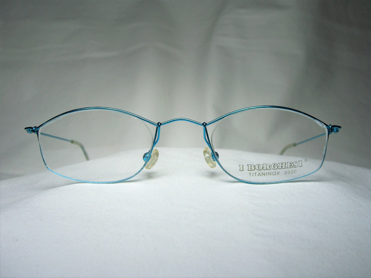 Borghesi, eyeglasses, Titanium, oval, square, frames, men's, women's, NOS, hyper vintage, very rare