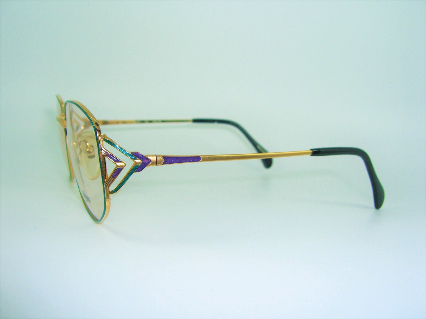 Bijou, luxury eyeglasses, Gold plated, oval, square, frames, hyper vintage, NOS, super rare