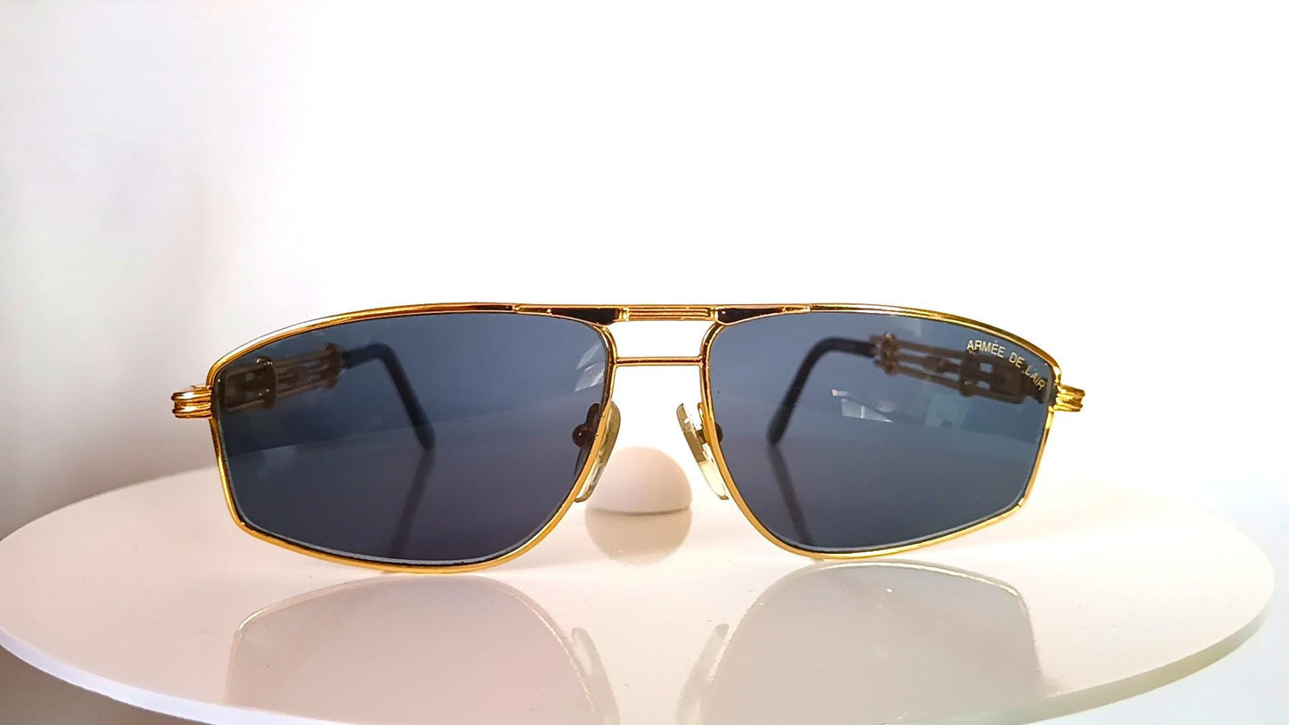 Air Force, Armee de L'Air, sunglasses, Aviator, oval, gold filled, frames, rare, hyper vintage