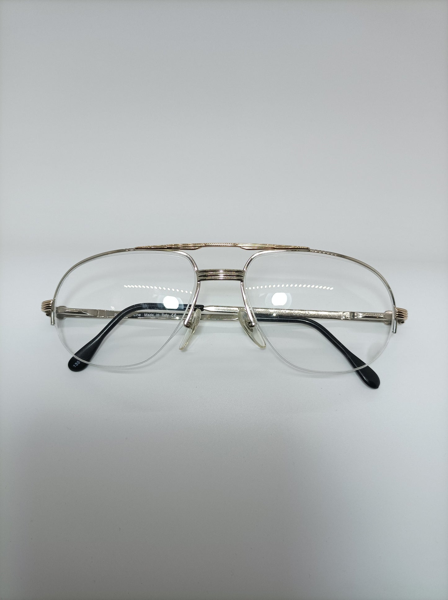 Baby Line Italy Vintage Aviator Eyeglasses, Titanium Alloy Frames