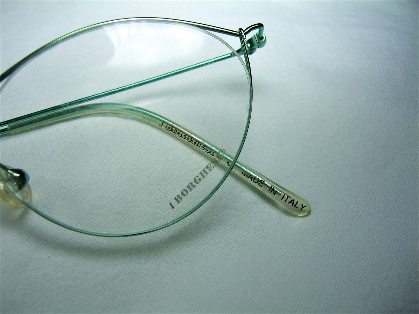 Borghesi, eyeglasses, Titanium, oval, round, frames, men's, women's, NOS, hyper vintage, very rare