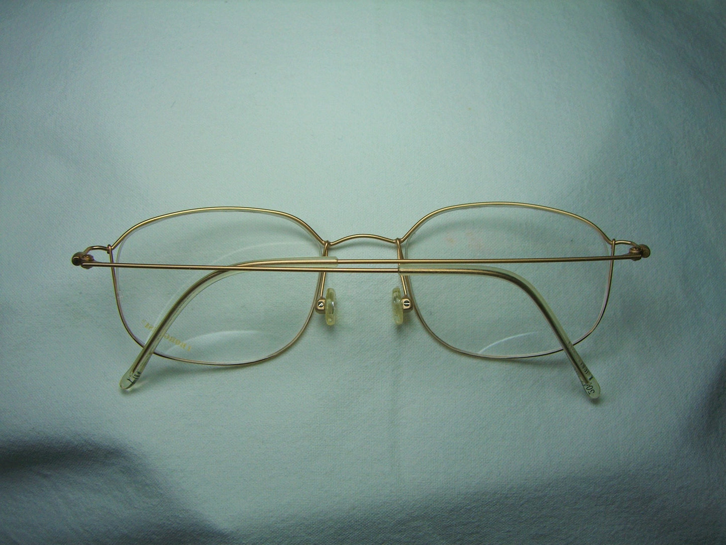 Borghesi, eyeglasses, Gold plated, Titanium, oval, square, frames, NOS, hyper vintage, very rare