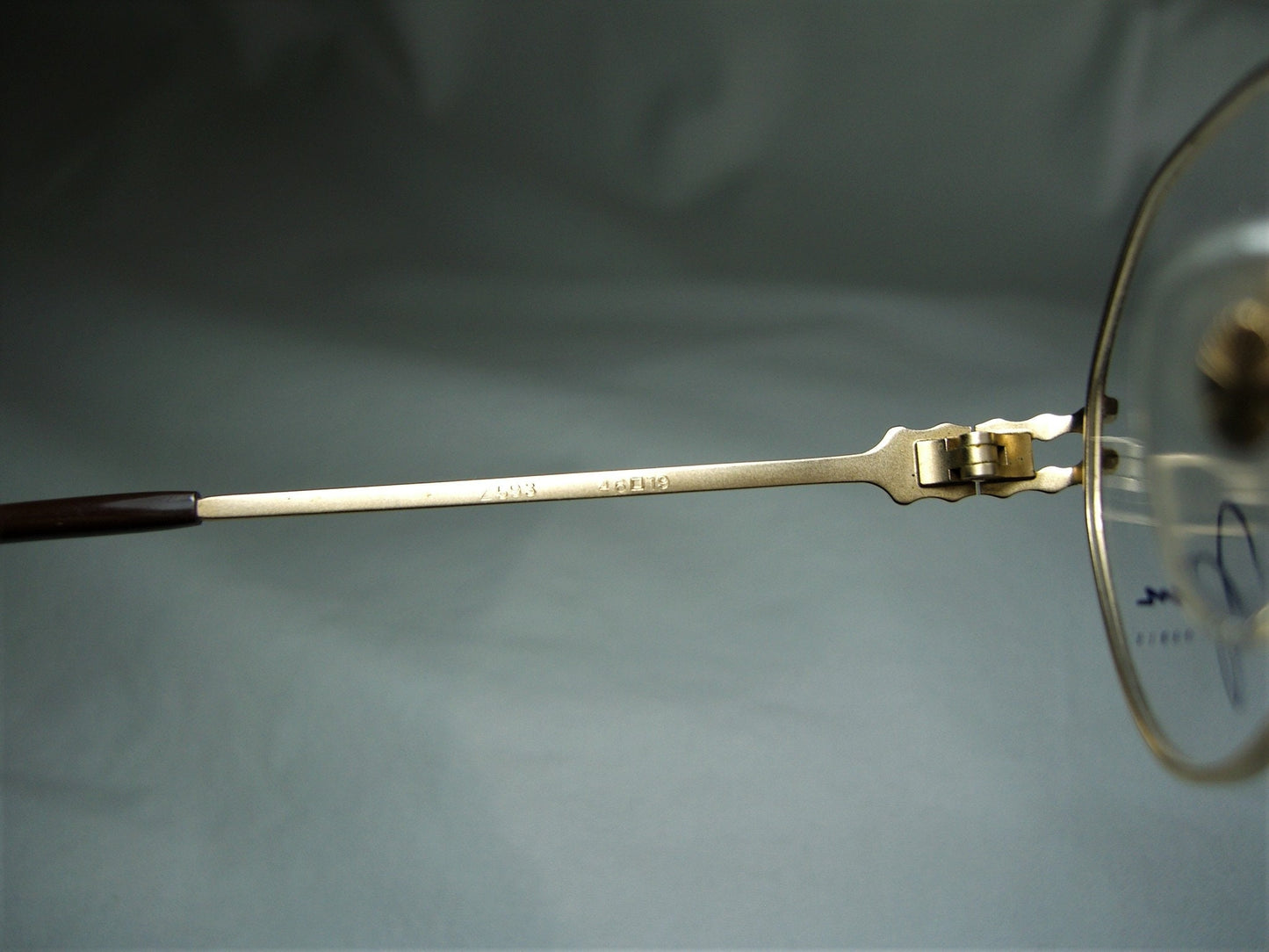 ZINA, eyeglasses, oval, hexagonal, frames, Gold plated Titanium alloy, men's, women's, NOS, hyper vintage, rare