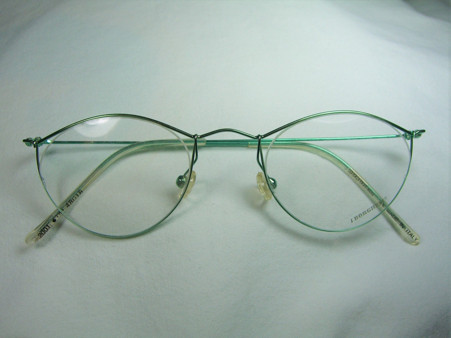 Borghesi, eyeglasses, Titanium, oval, round, frames, men's, women's, NOS, hyper vintage, very rare