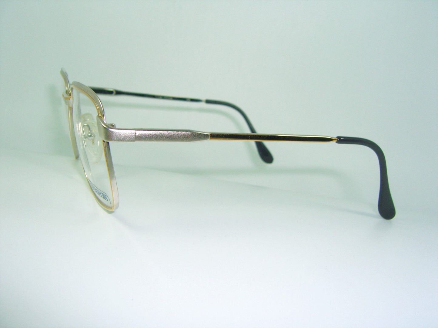 Bourgeois, luxury eyeglasses, Platinum plated, Gold plated, square, frames, hyper vintage, NOS, super rare