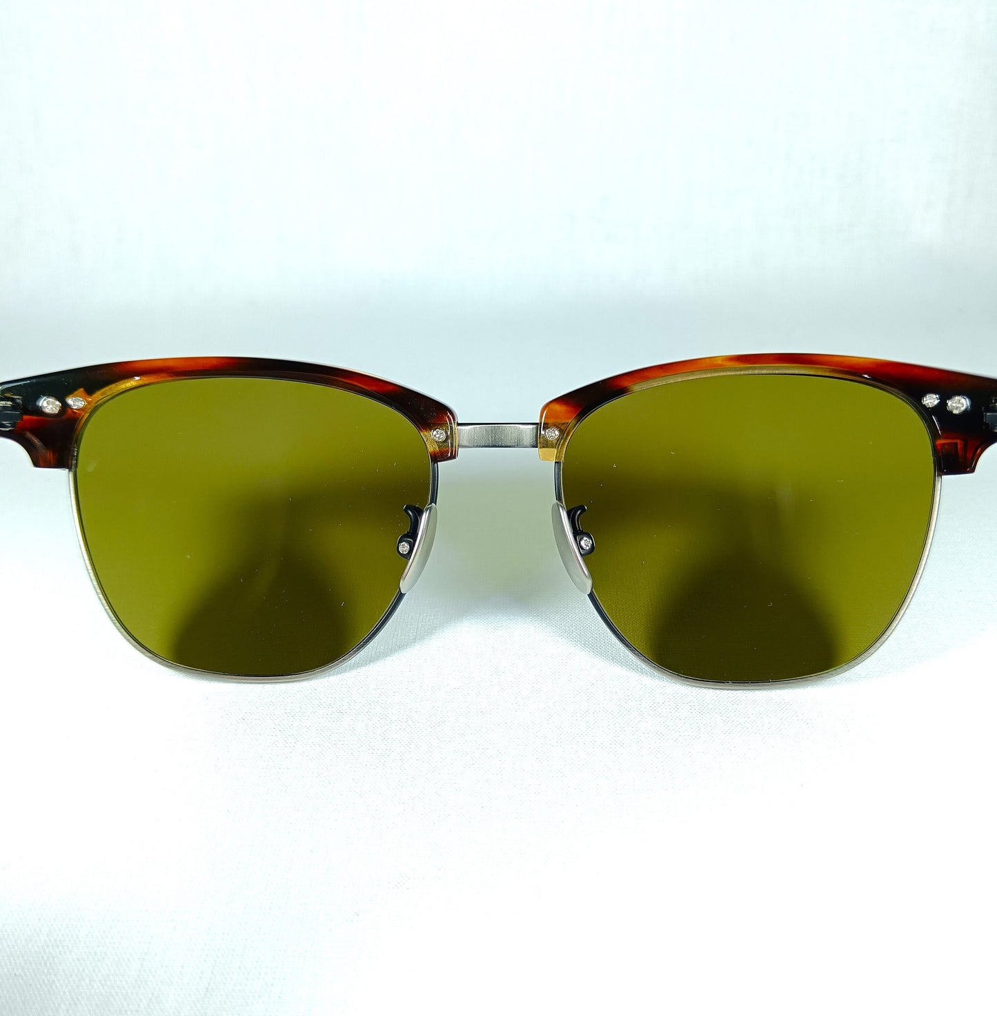 Bottega Veneta, luxury sunglasses, Club Master, Titanium, tortoise, New Old Stock, hyper vintage, rare