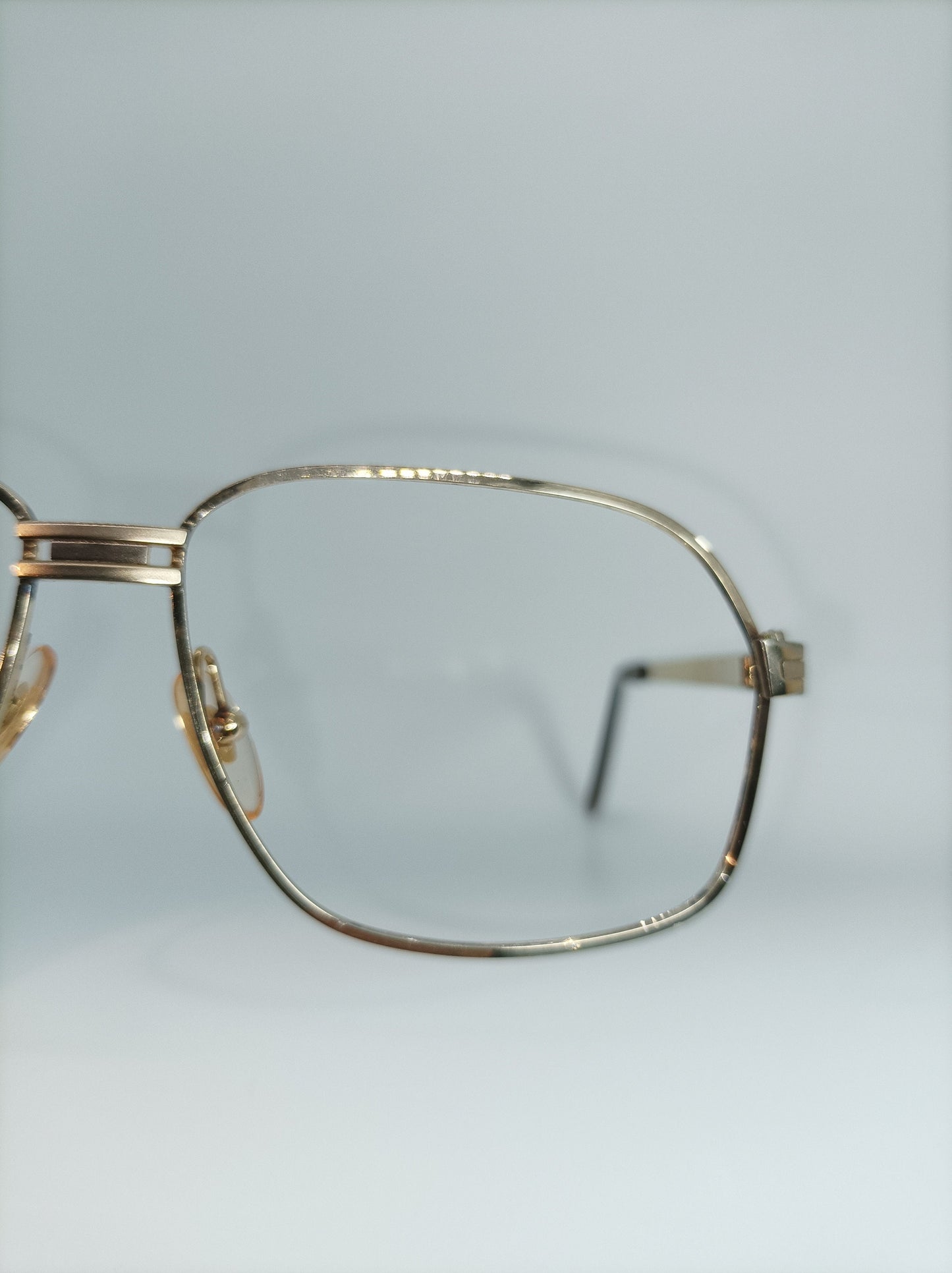 Alfred Dunhill, eyeglasses, Aviator, Gold plated Titanium, oval, square, frames, rare, hyper vintage