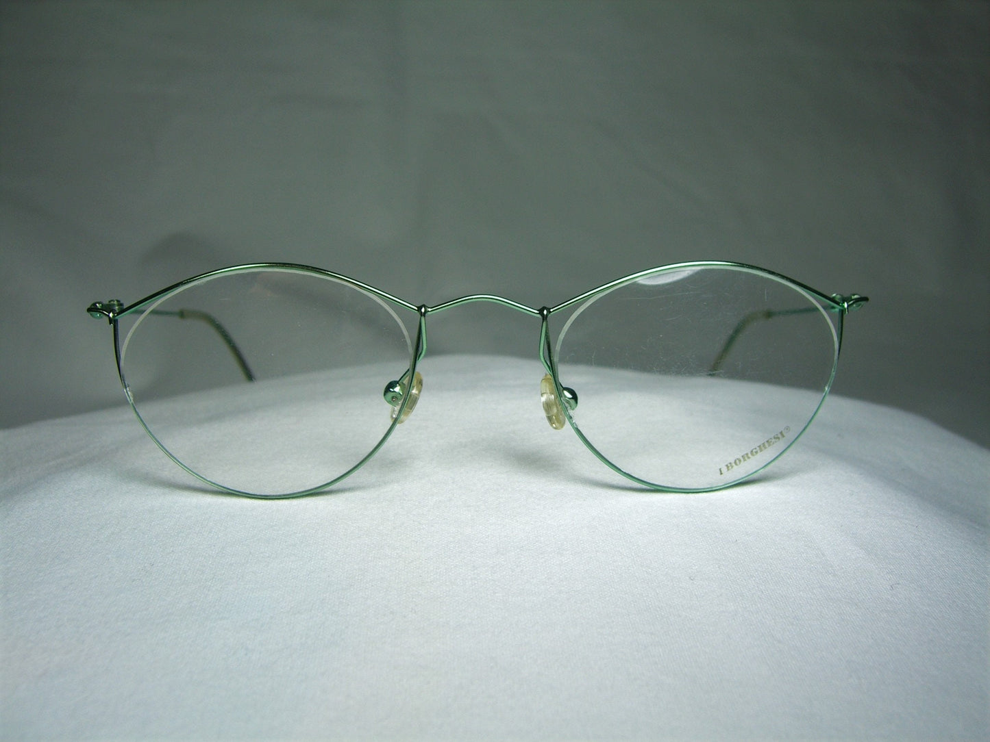 Borghesi, eyeglasses, Titanium, oval, round, frames, men's, women's, NOS, hyper vintage, very rare