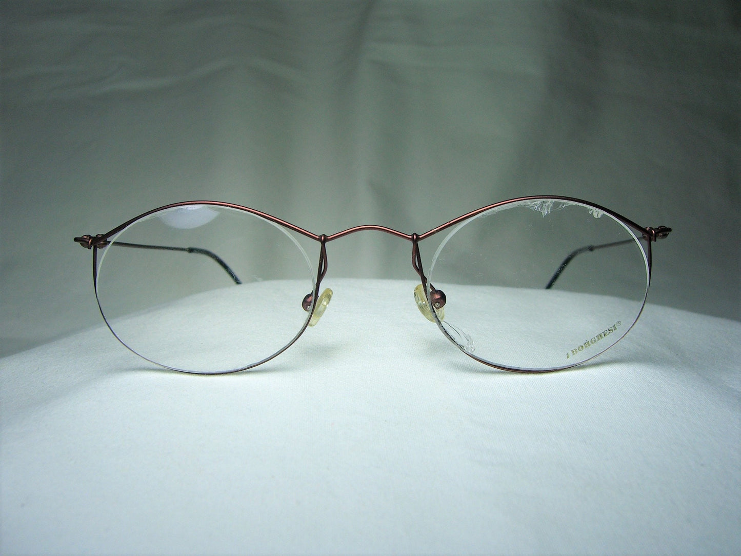Borghesi, eyeglasses, Titanium, oval, round, frames, men's, women's, NOS, hyper vintage, very rare