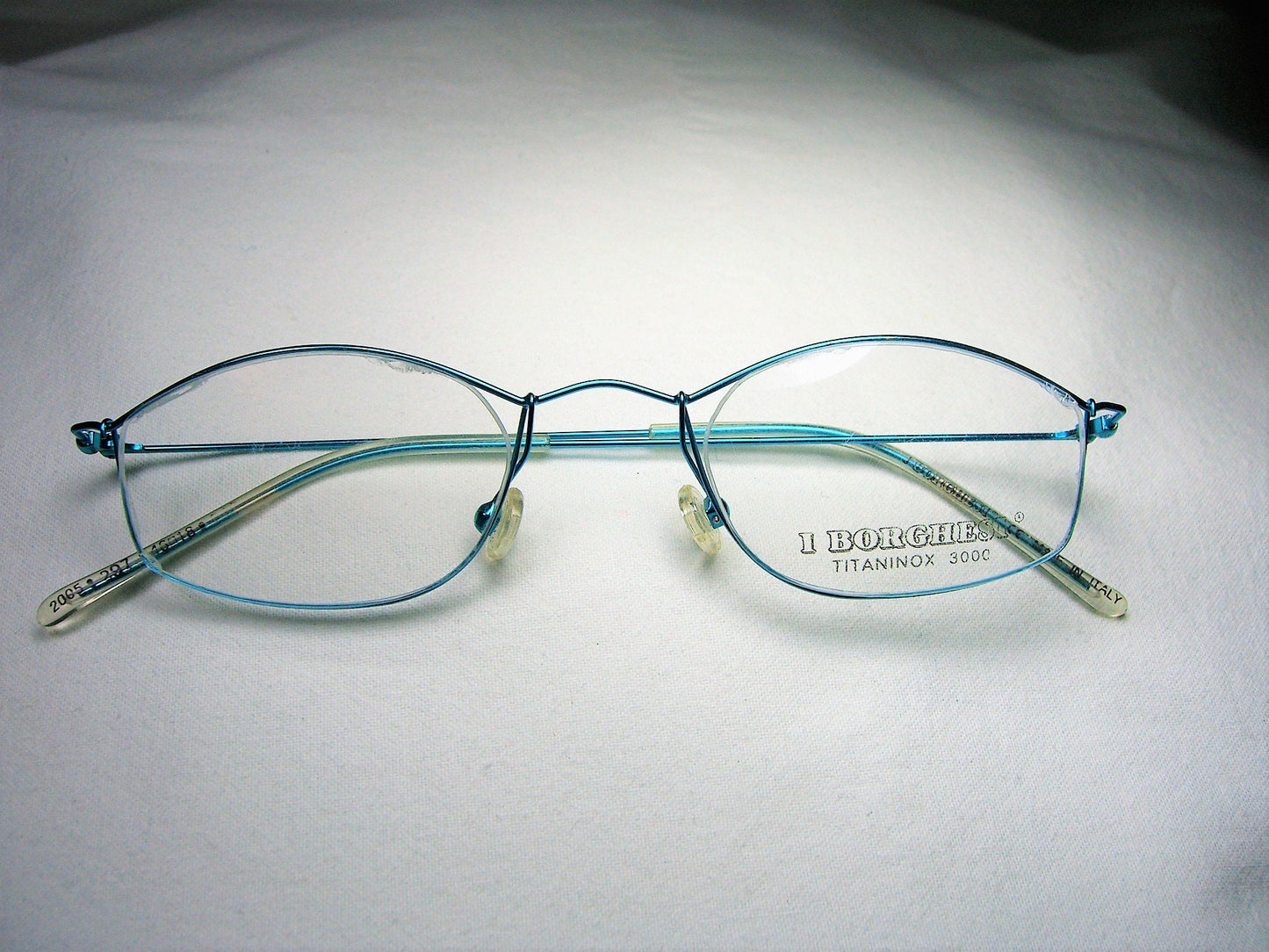 Borghesi, eyeglasses, Titanium, oval, square, frames, men's, women's, NOS, hyper vintage, very rare