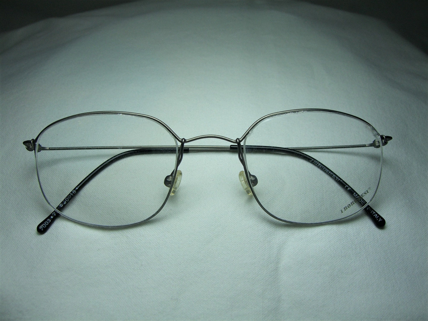 Borghesi, eyeglasses, Titanium, oval, square, frames, men's, women's, NOS, hyper vintage, very rare