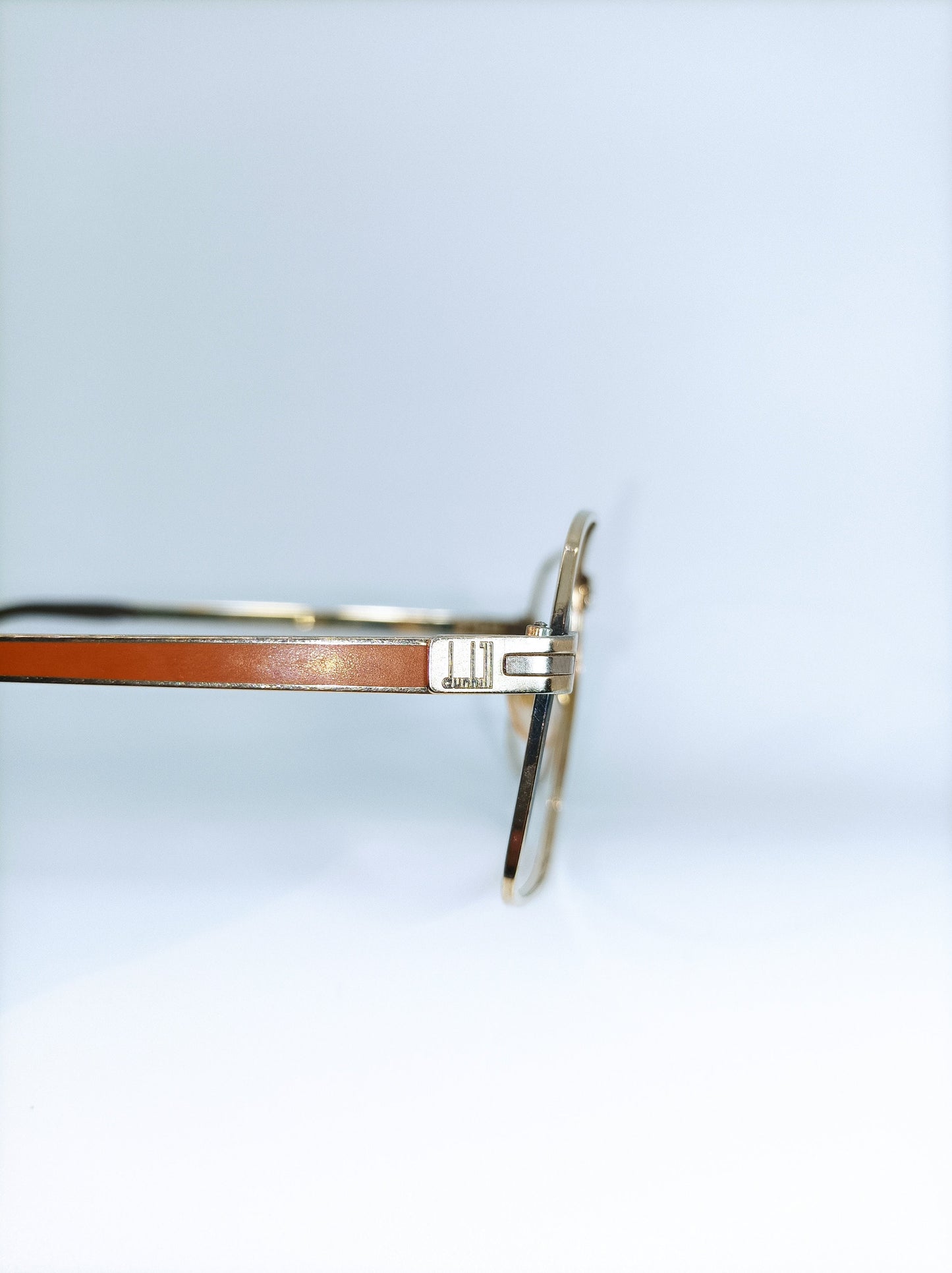 Alfred Dunhill, eyeglasses, Aviator, Gold plated Titanium, oval, square, frames, rare, hyper vintage