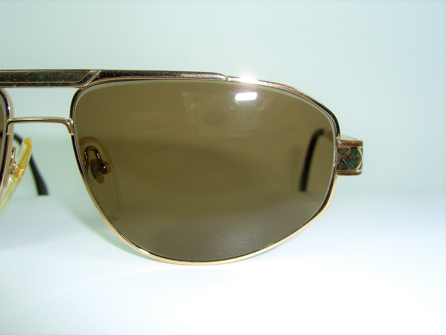 Bijou, sunglasses, Gold plated, oval, women's, movie star vintage, NOS, very rare