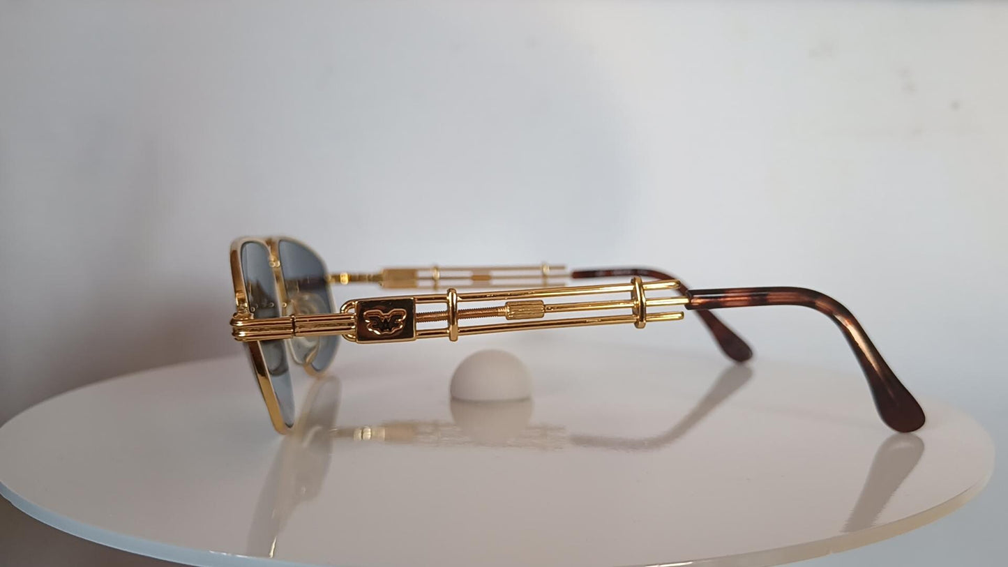 Air Force, Armee de L'Air, sunglasses, Aviator, oval, gold filled, frames, rare, hyper vintage