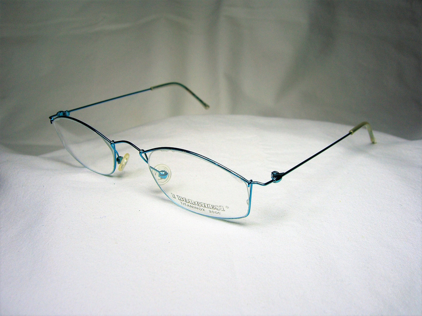 Borghesi, eyeglasses, Titanium, oval, square, frames, men's, women's, NOS, hyper vintage, very rare