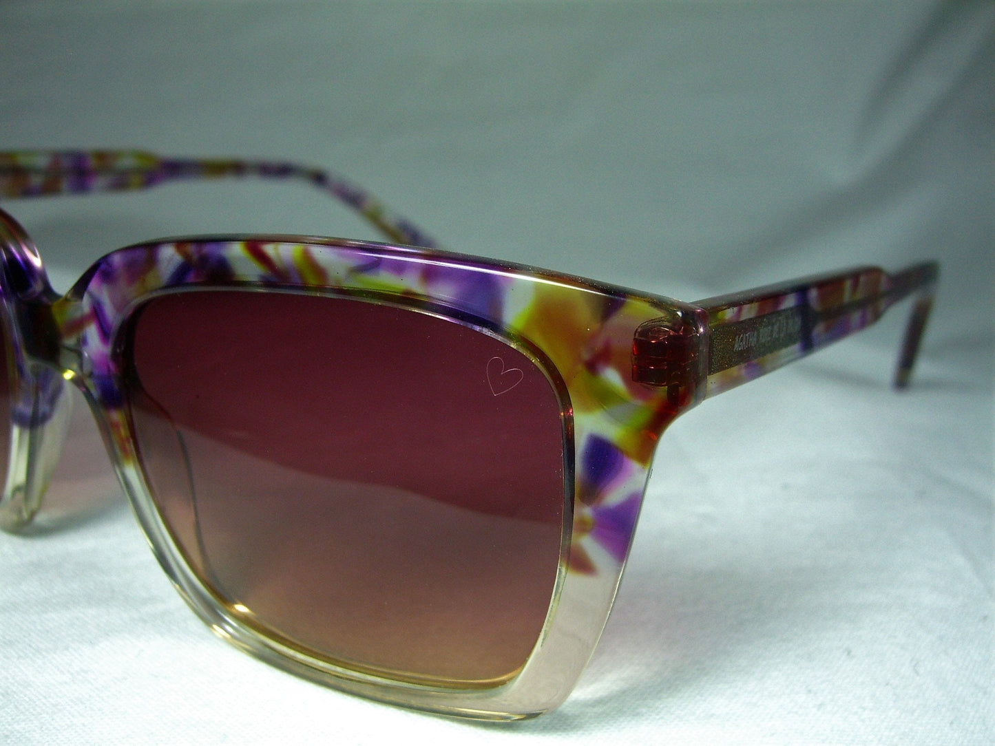 Agatha Ruiz De La Prada, sunglasses, wayfarer, club master, square frames, women's, vintage, NOS
