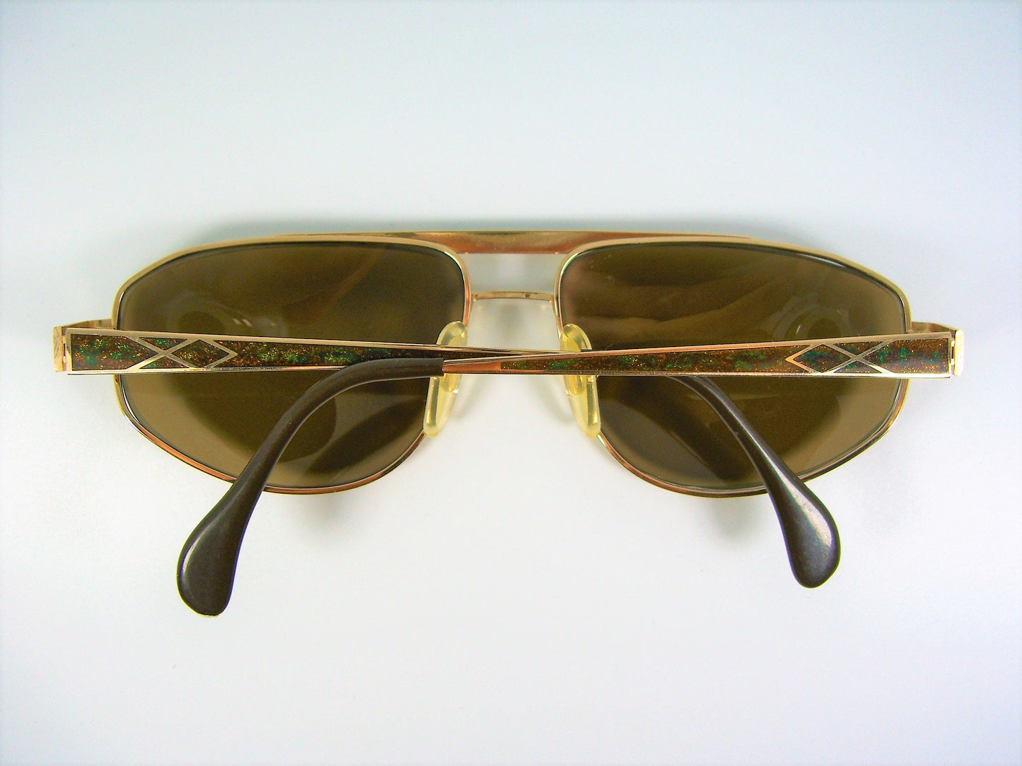Bijou, sunglasses, Gold plated, oval, women's, movie star vintage, NOS, very rare