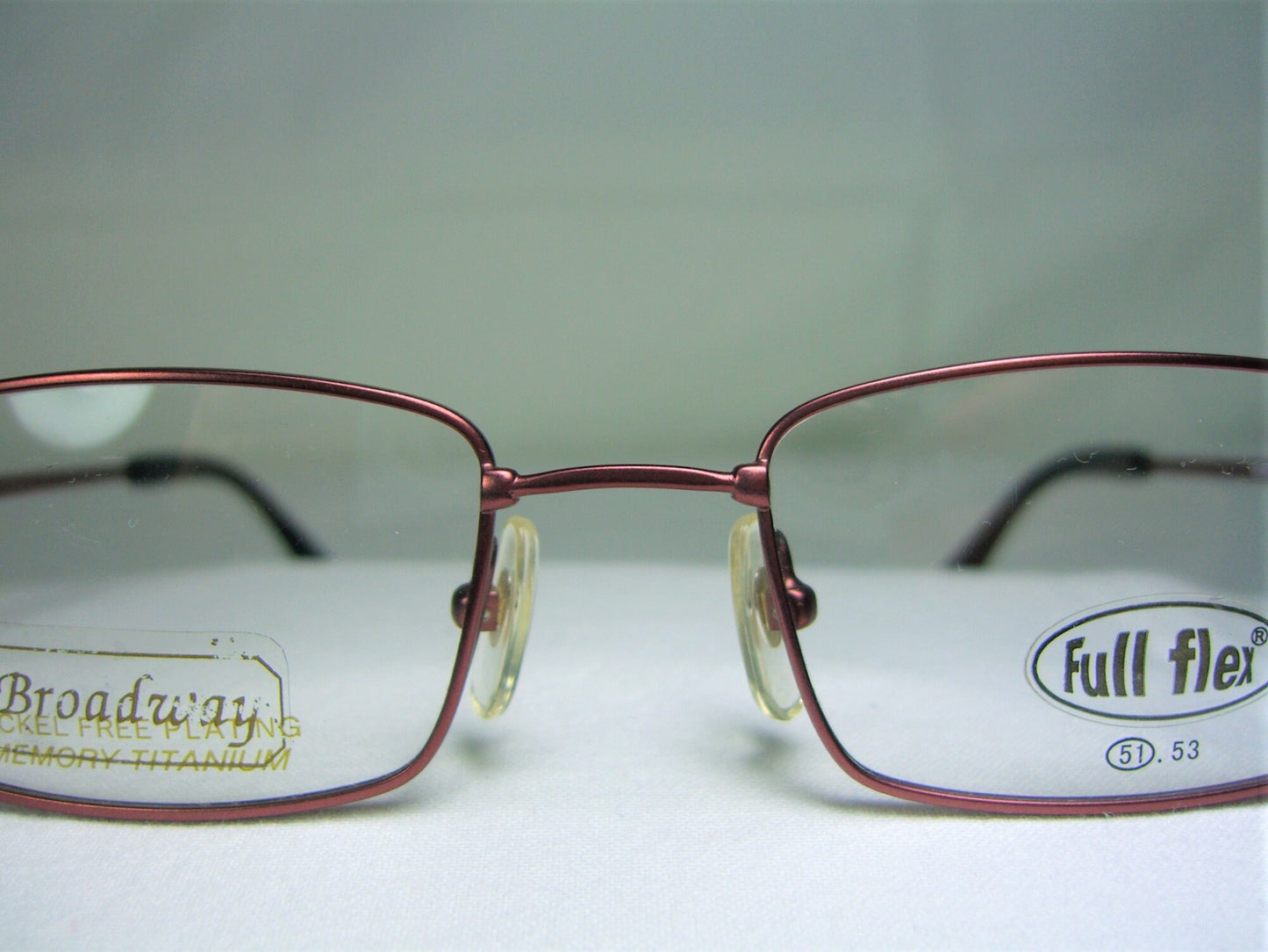Broadway, eyeglasses, Titanium, square, oval, frames, men's, women's, NOS, hyper vintage, rare