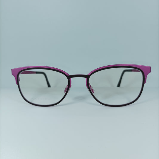 Blackfin Cat Eye Eyeglasses, Fuchsia Titanium Frames, Italy