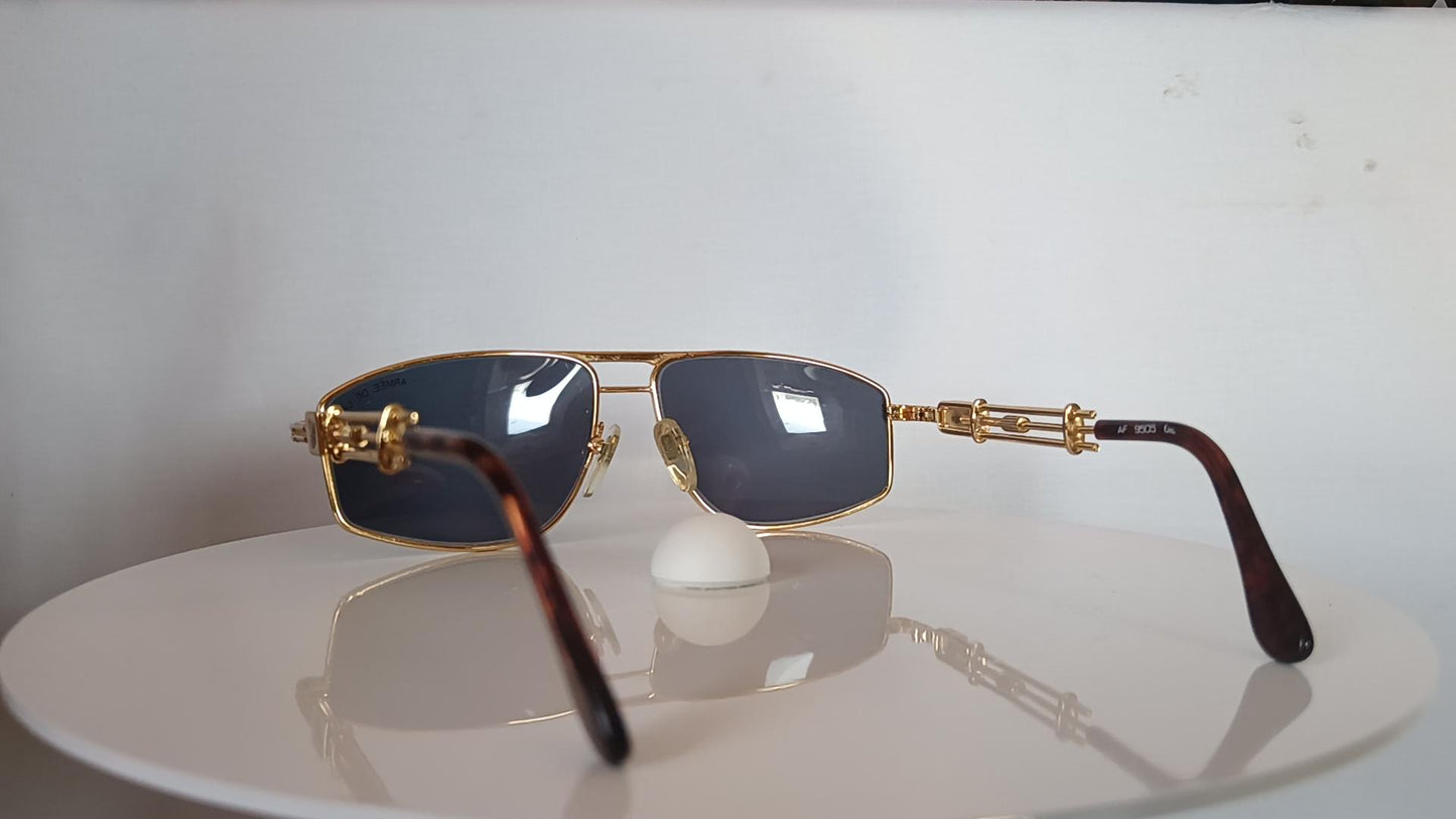 Air Force, Armee de L'Air, sunglasses, Aviator, oval, gold filled, frames, rare, hyper vintage